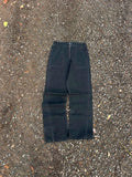 Vintage zipped baggy washed denim