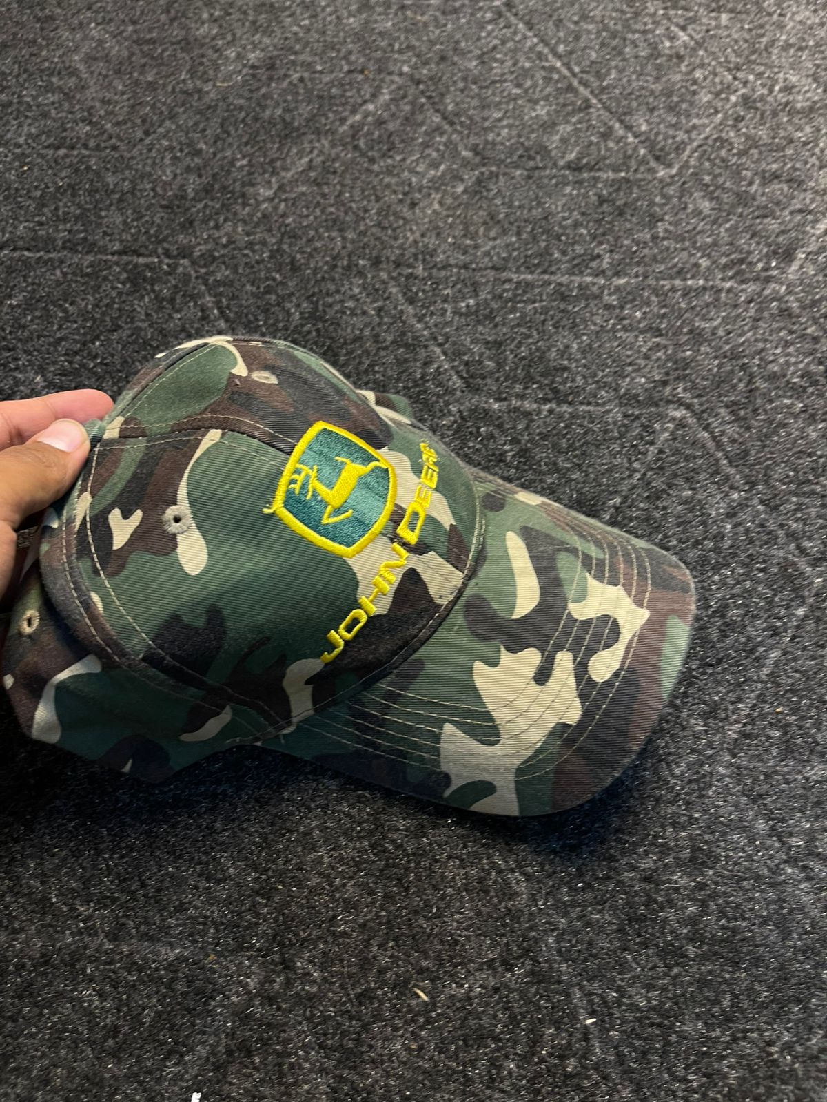 Vintage Camo John Deer Cap