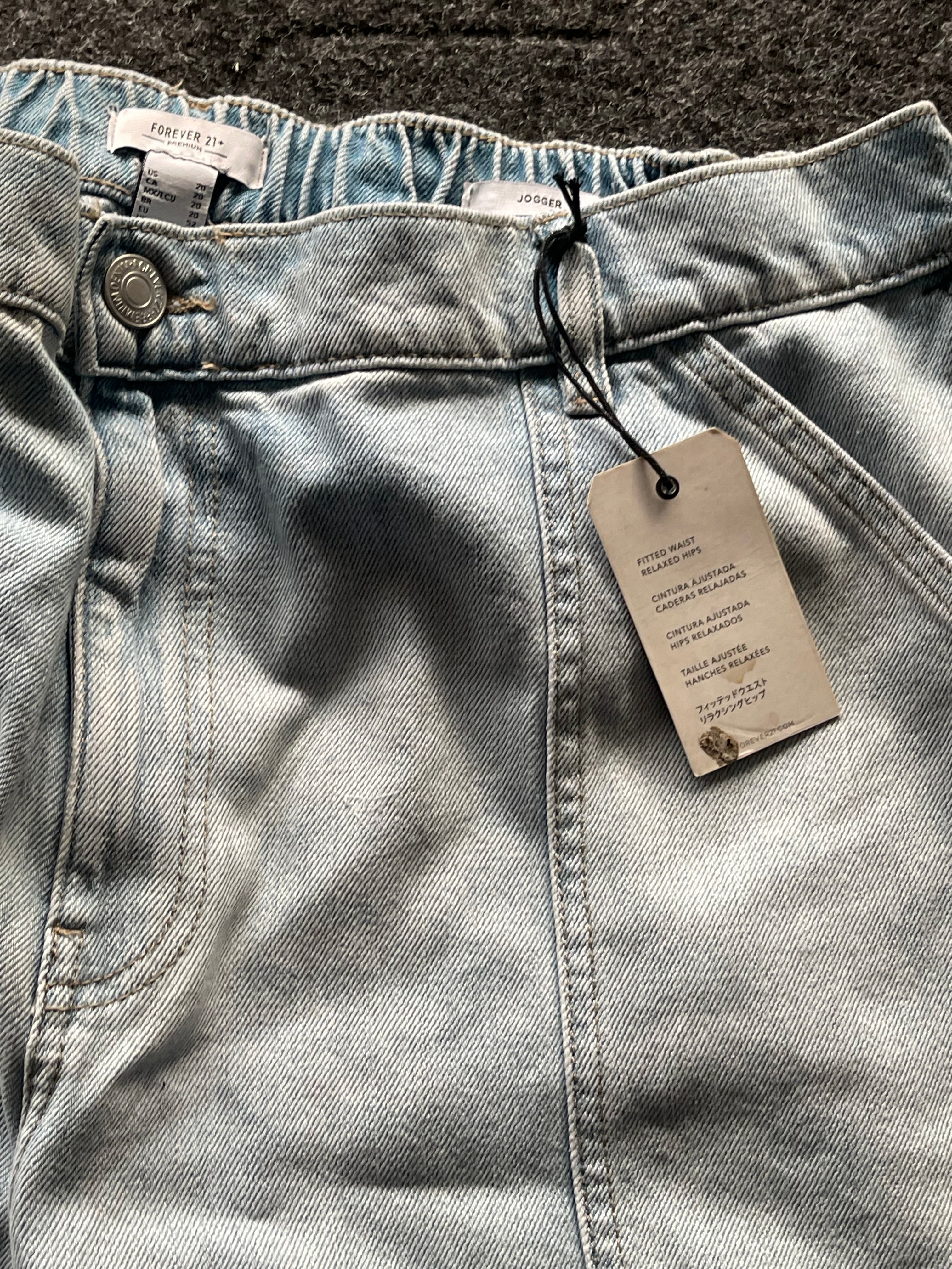 Extremely comfortable forever 21 baggy jogger denim ( unused)34 waist 41 length