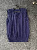 V neck half-sleeves sweater