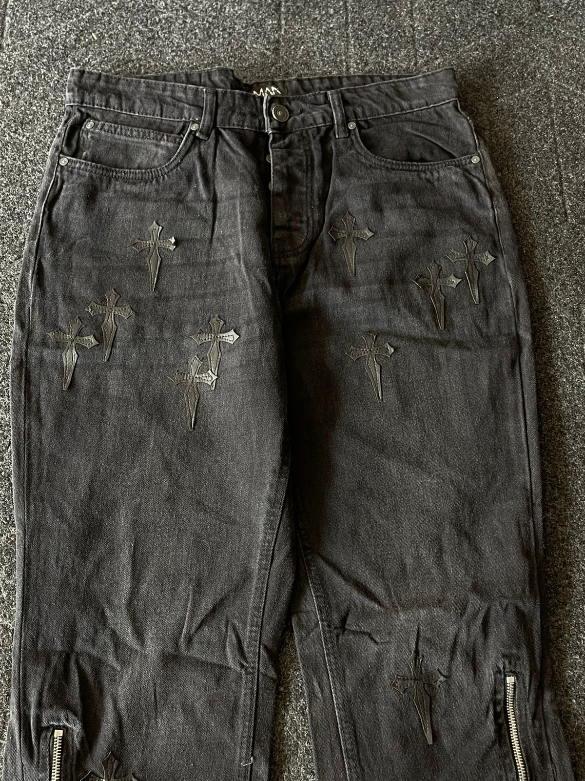Vintage Stone Washed Baggy Flared y2k Jeans