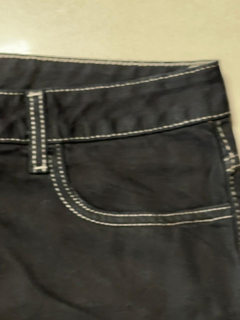 Essential black straight denim