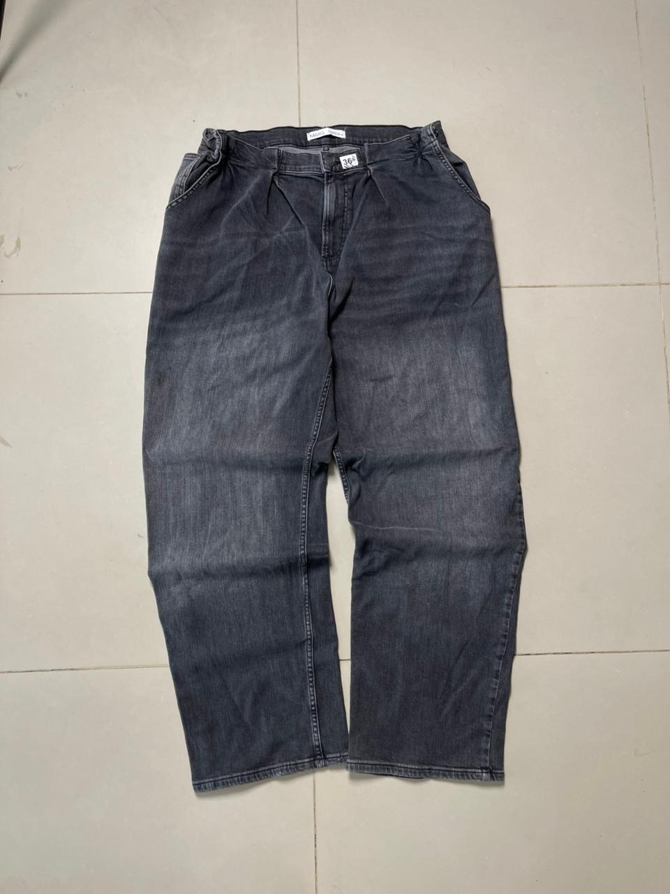 Vintage maag baggy washed denim