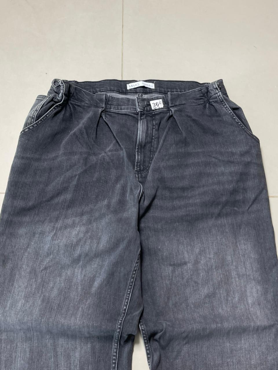Vintage maag baggy washed denim