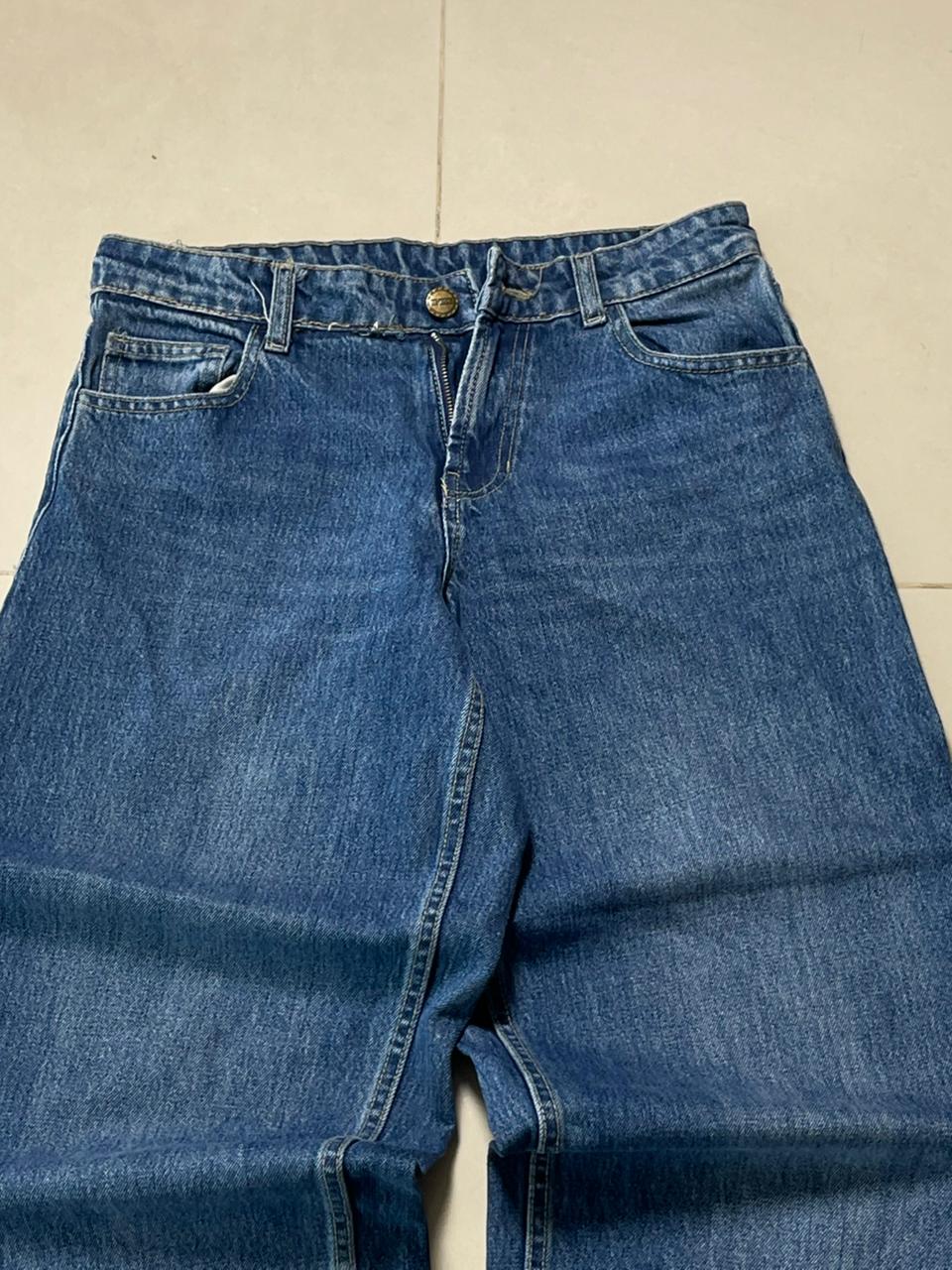 Vintage dark blue yres baggy denim