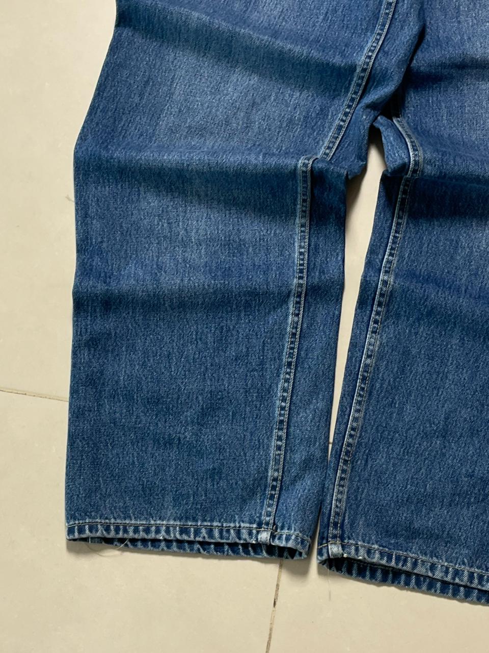 Vintage dark blue yres baggy denim