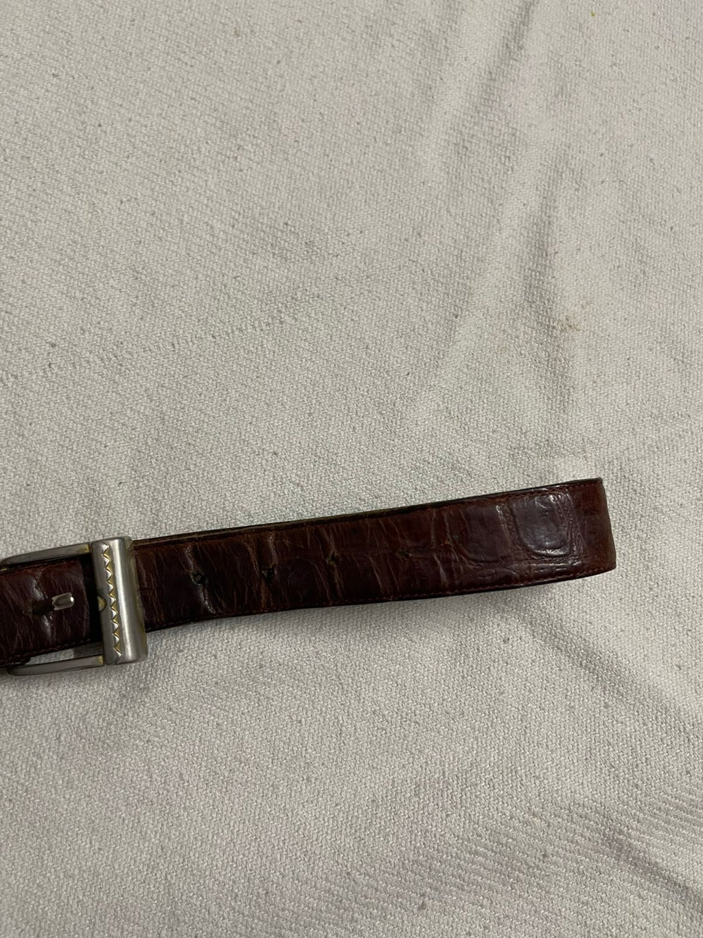 Vintage leather joop jeans belt
