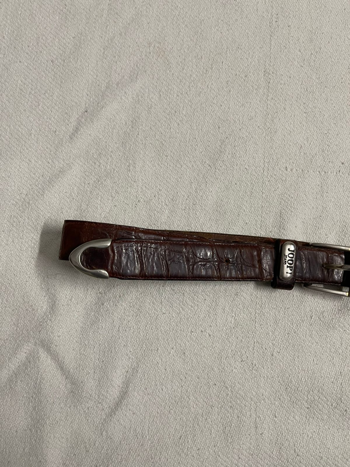 Vintage leather joop jeans belt