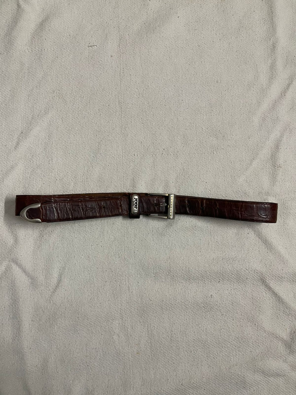 Vintage leather joop jeans belt