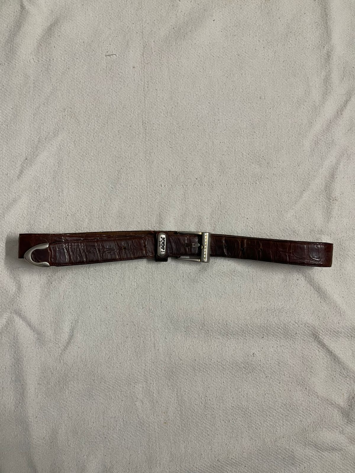 Vintage leather joop jeans belt