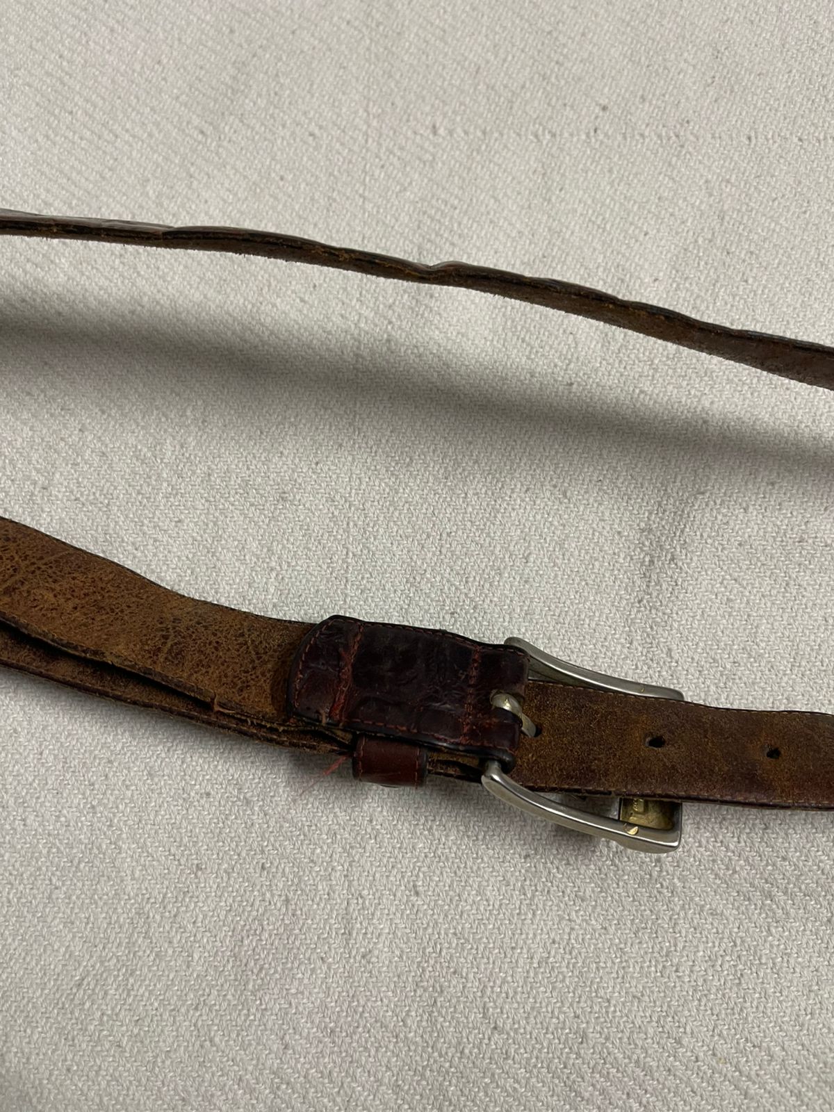 Vintage leather joop jeans belt