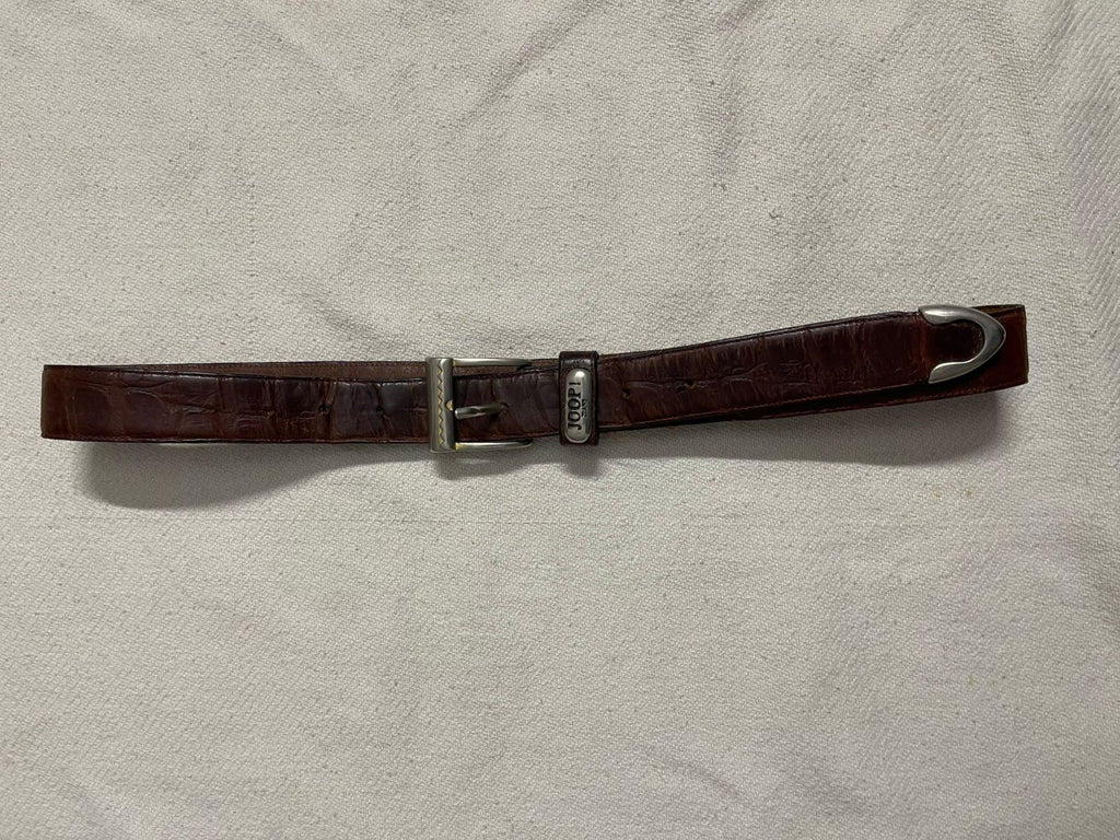 Vintage leather joop jeans belt