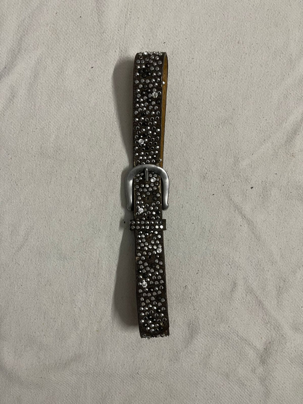 Vintage gothic heavy weight emerald belt