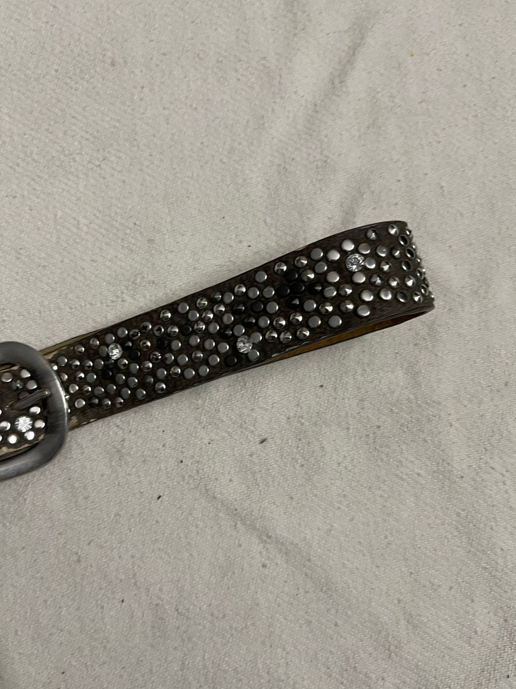 Vintage gothic heavy weight emerald belt