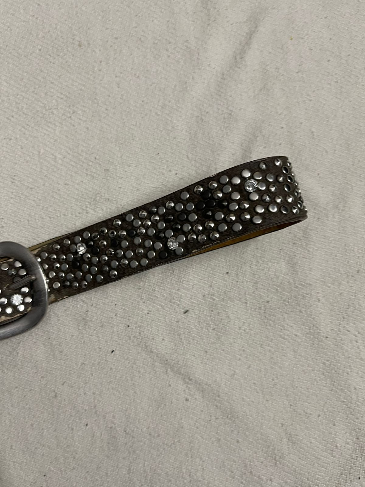 Vintage gothic heavy weight emerald belt