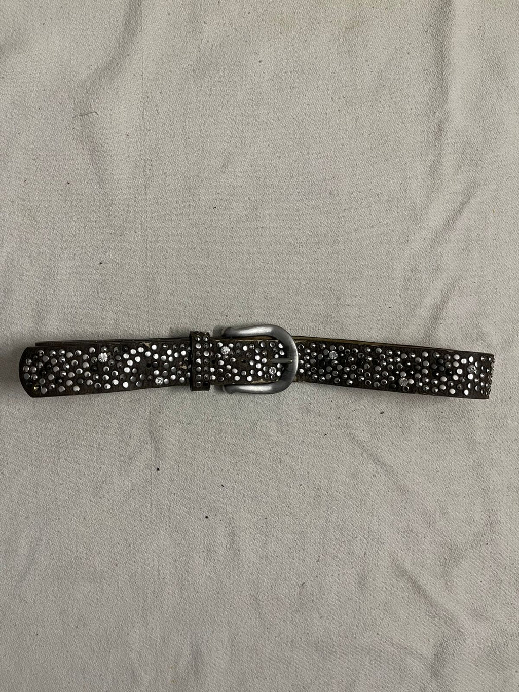 Vintage gothic heavy weight emerald belt