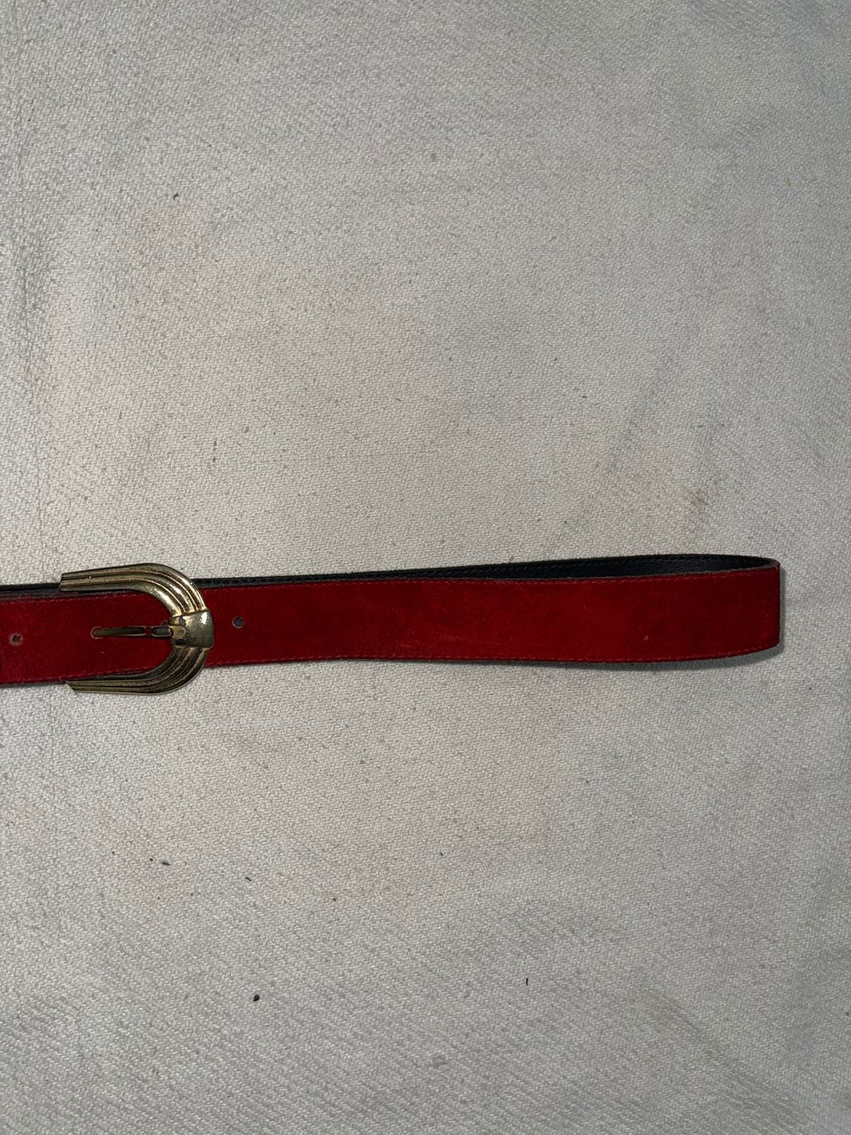 Vintage suede rarest burgundy belt