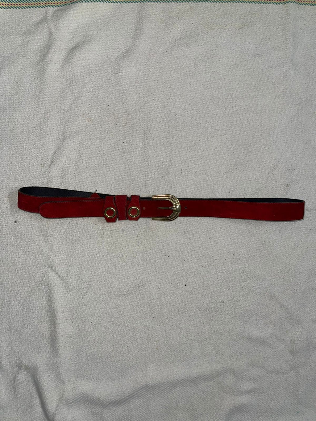 Vintage suede rarest burgundy belt