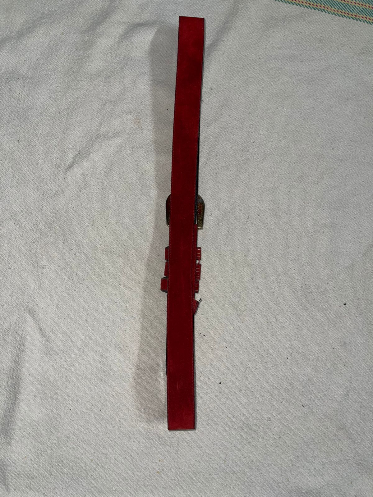 Vintage suede rarest burgundy belt