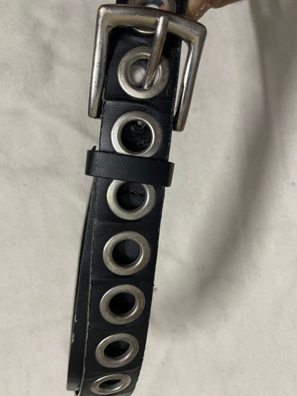 Vintage leather gothic streetwear belt