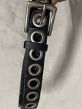 Vintage leather gothic streetwear belt