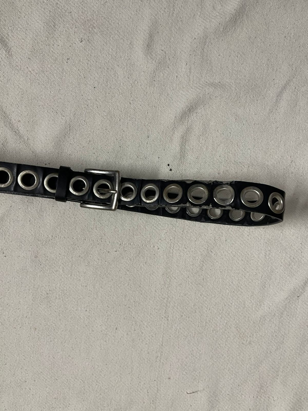 Vintage leather gothic streetwear belt