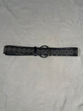 Extremely beautiful leather embroided gothic belt