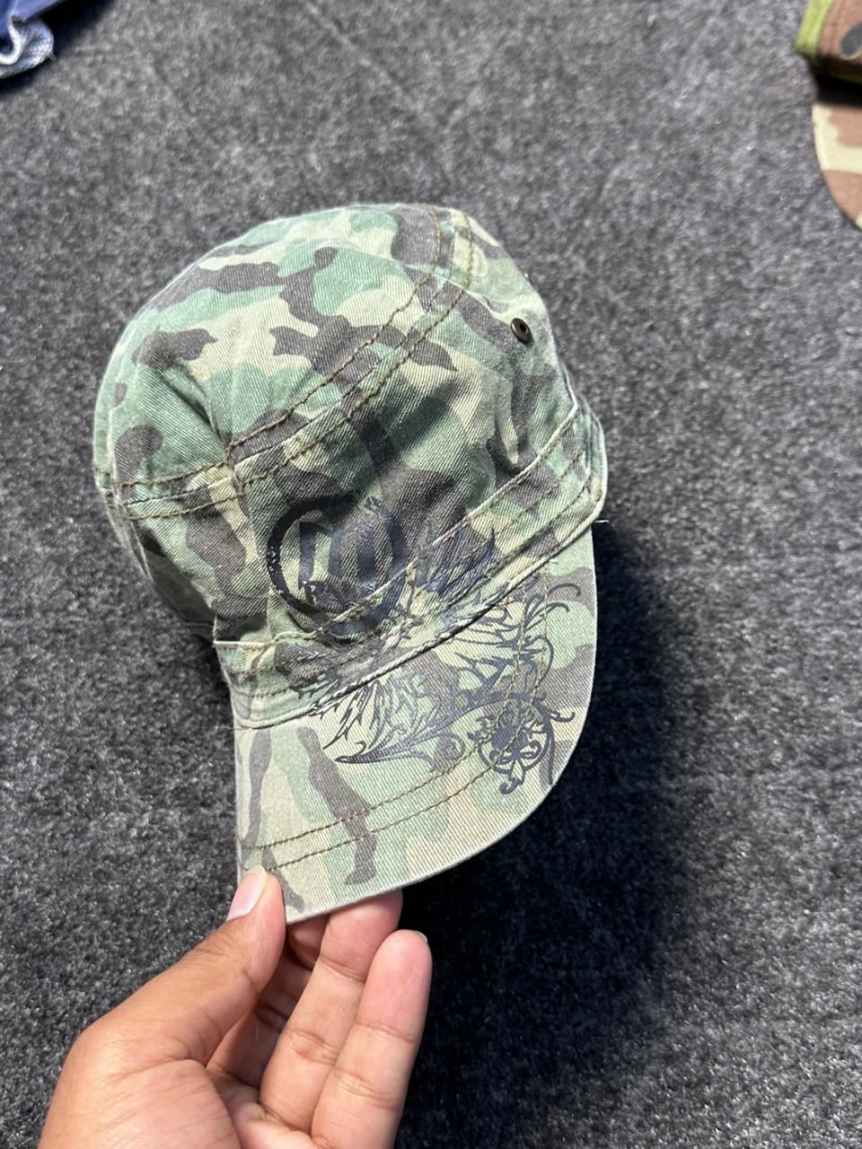Vintage camo y2k cap
