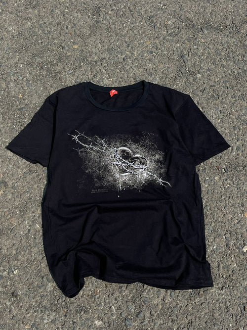 Black romance graphic tee