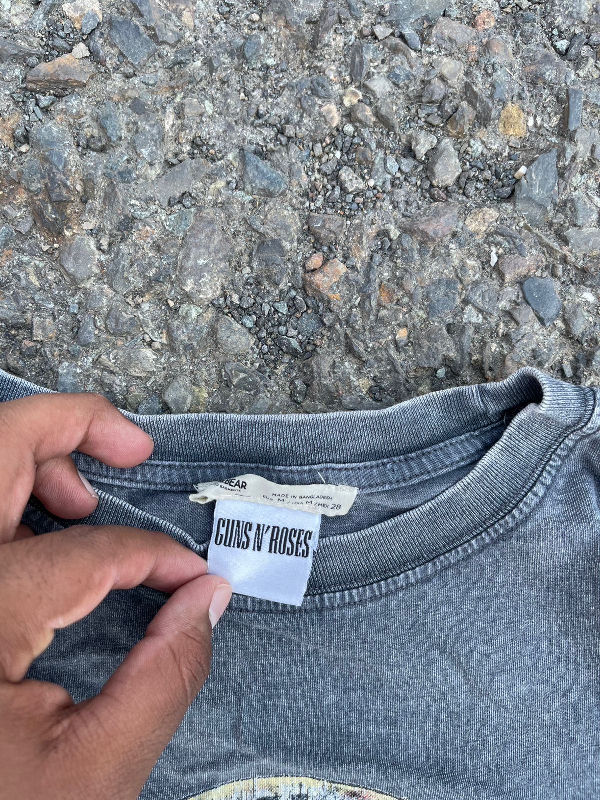 Guns and roses vintage washedd tee