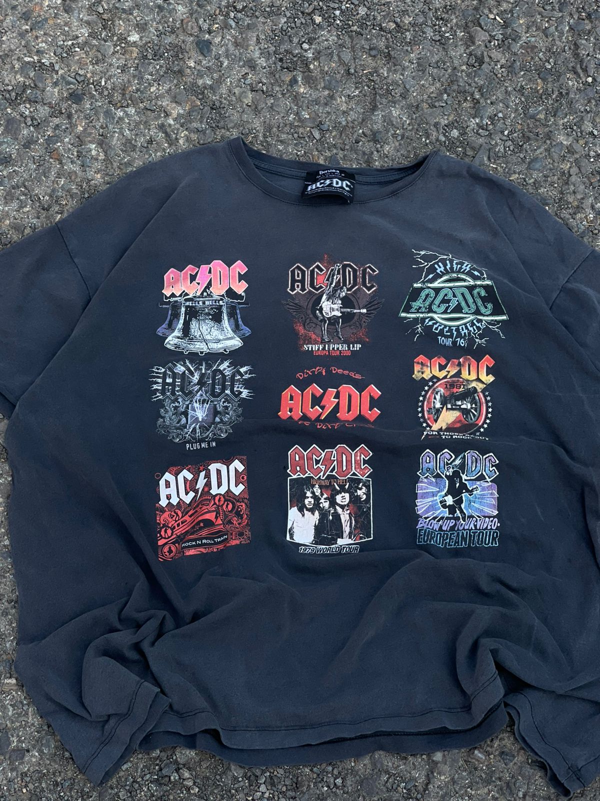 Ac dc vintage 1980s rare tee