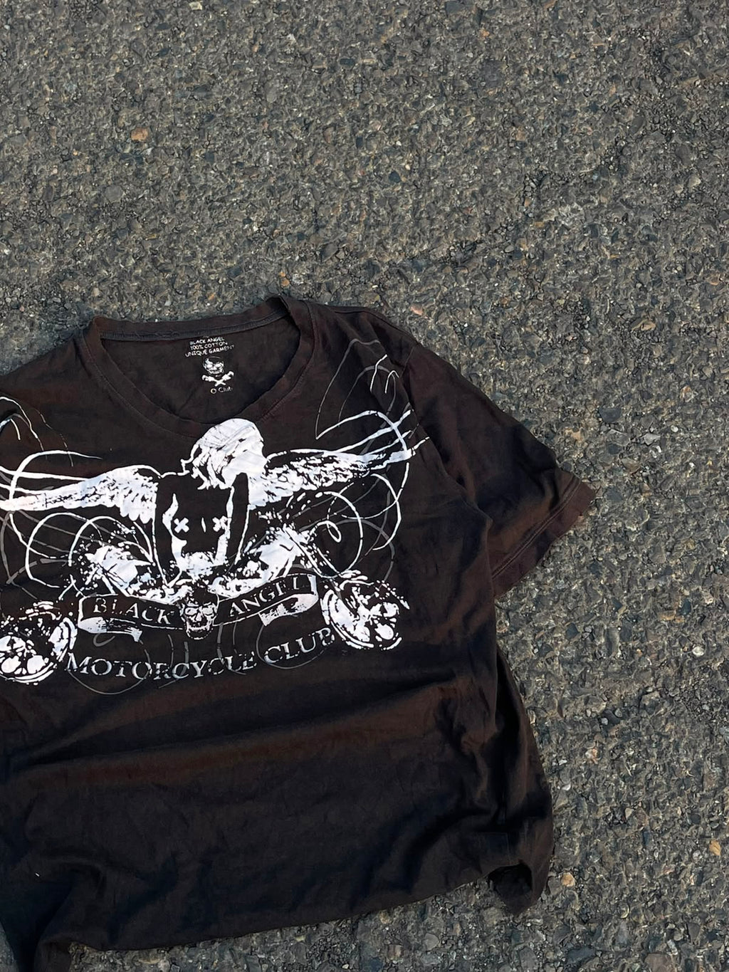Vintage 1900s black angel racing tee (rare)