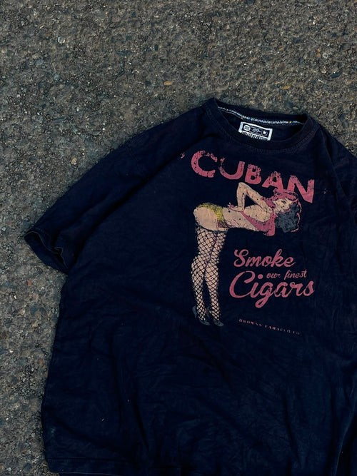 Cuban cigars y2k vintage 1980s style tee