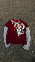 vintage campus 90s layered tee