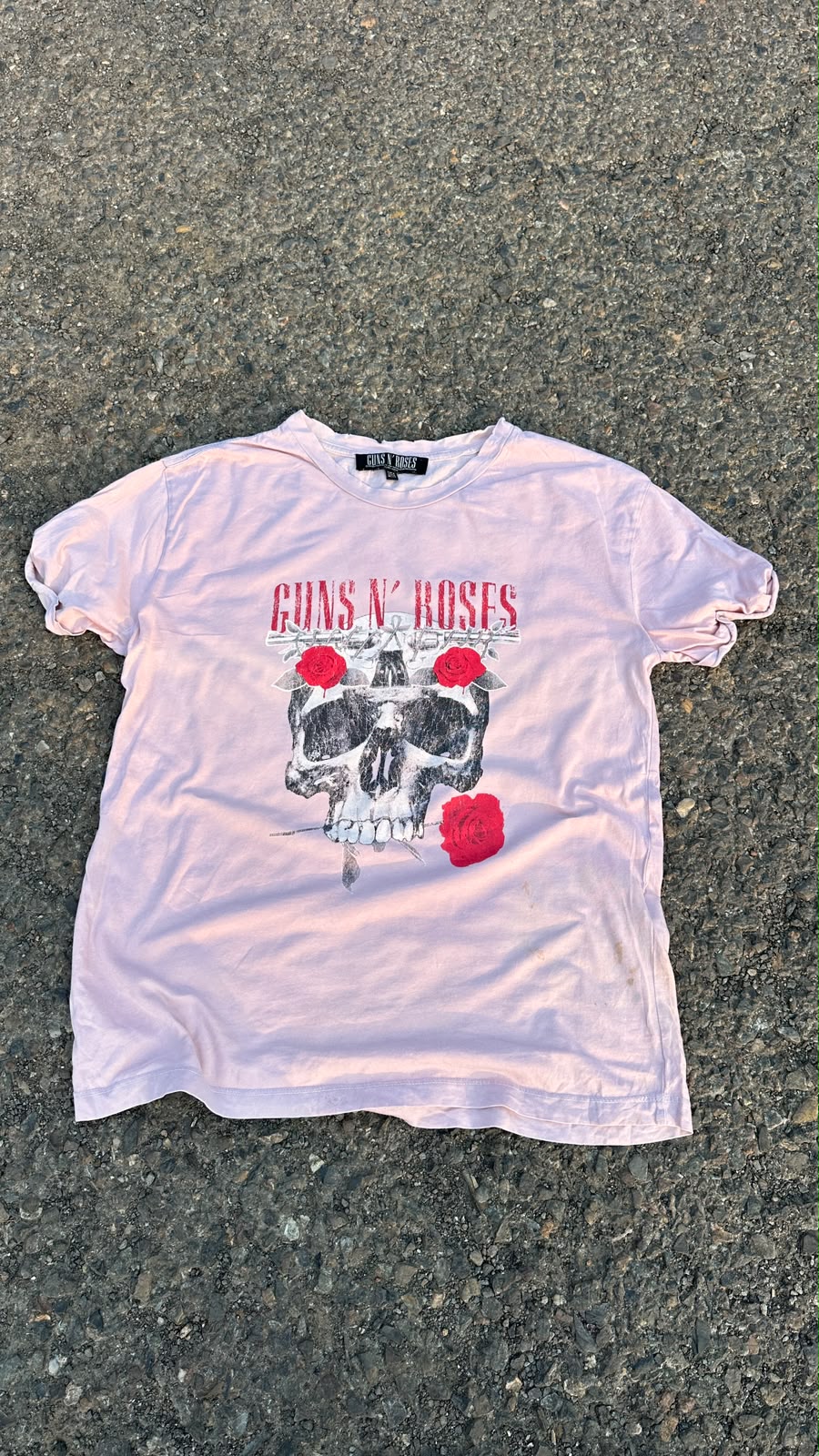 guns and roses vintage tee