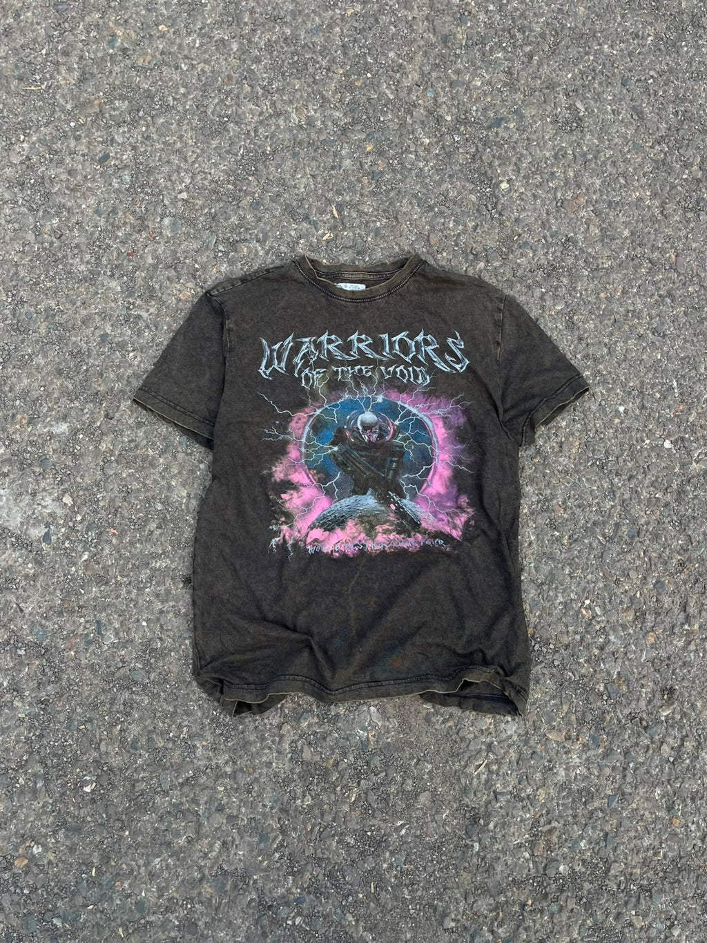 Vintage 90s warriors rare sunfaded tee( extremely rare texture)