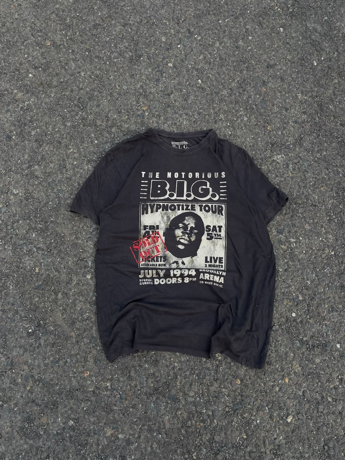 Rarest vintage " the notorious big" 1994 soldout tour tee💨