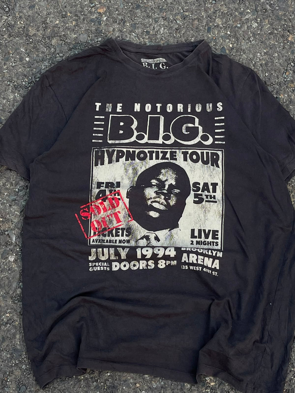 Rarest vintage " the notorious big" 1994 soldout tour tee💨
