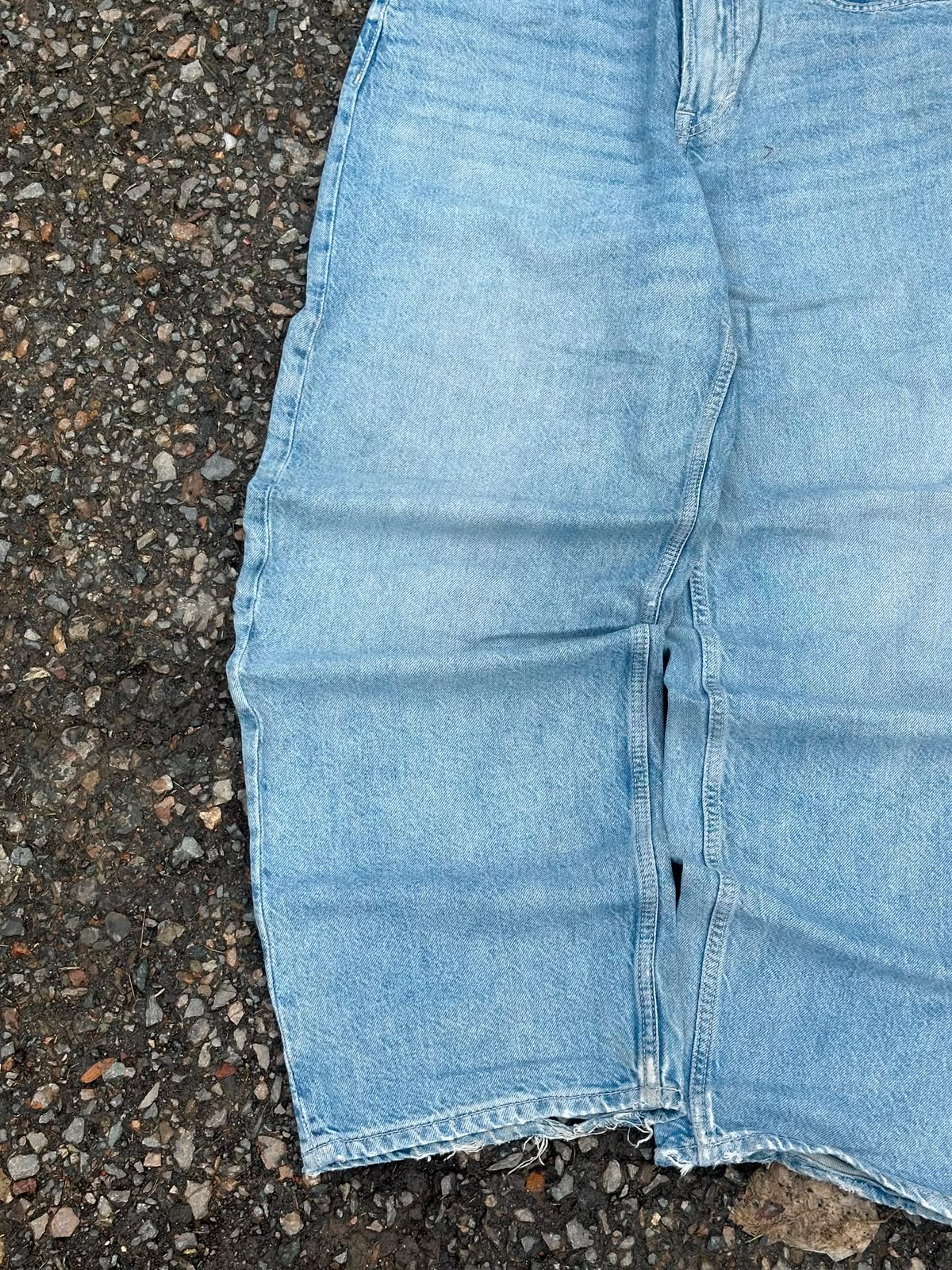 Vintage blue baggy denim