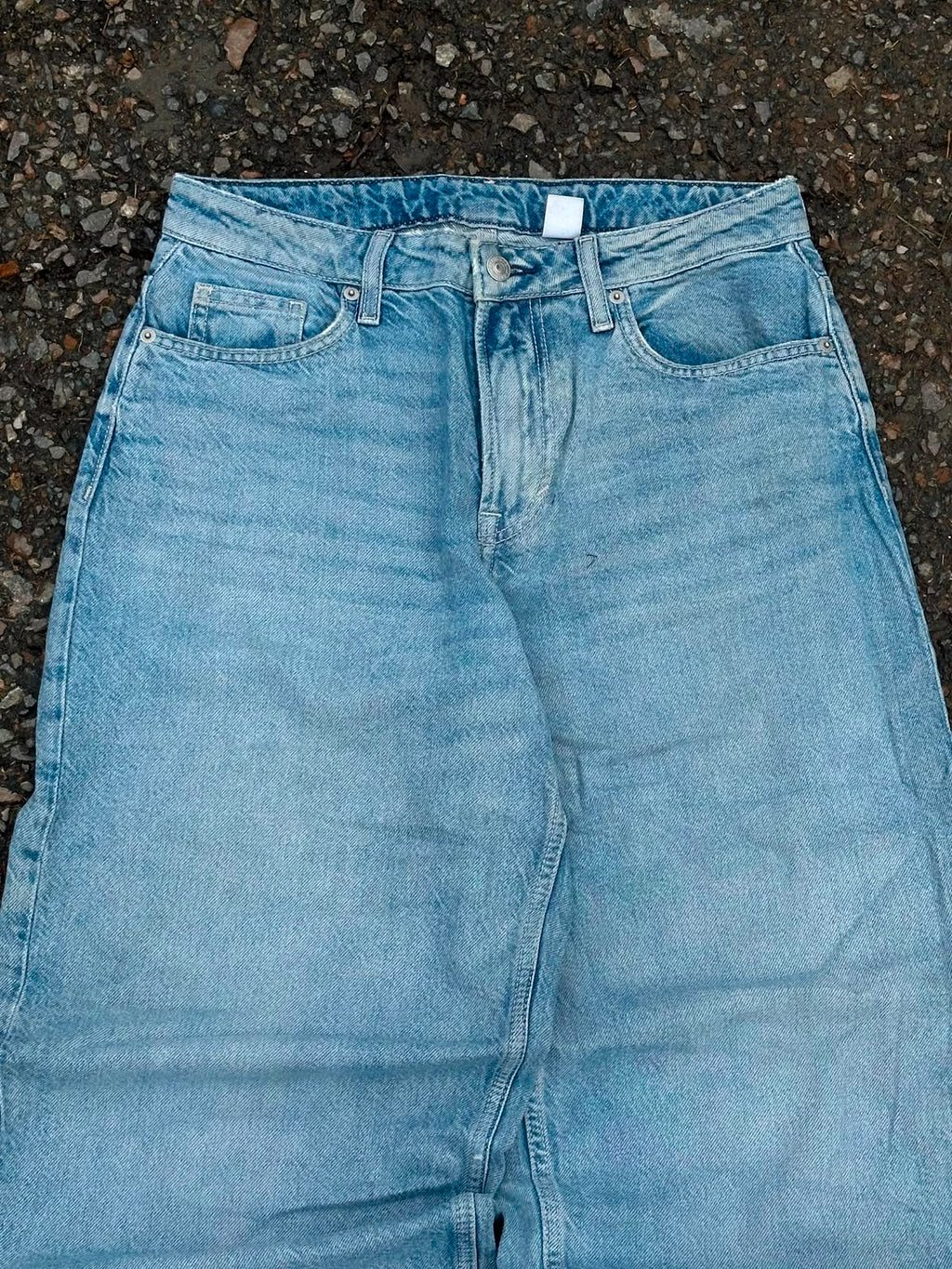 Vintage blue baggy denim