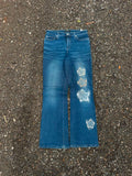 Vintage &nbsp;bootcut embroided denim