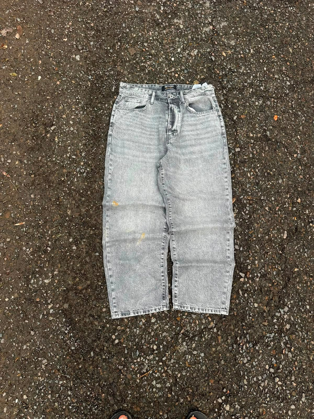 Only and sons vintage grey washed denim