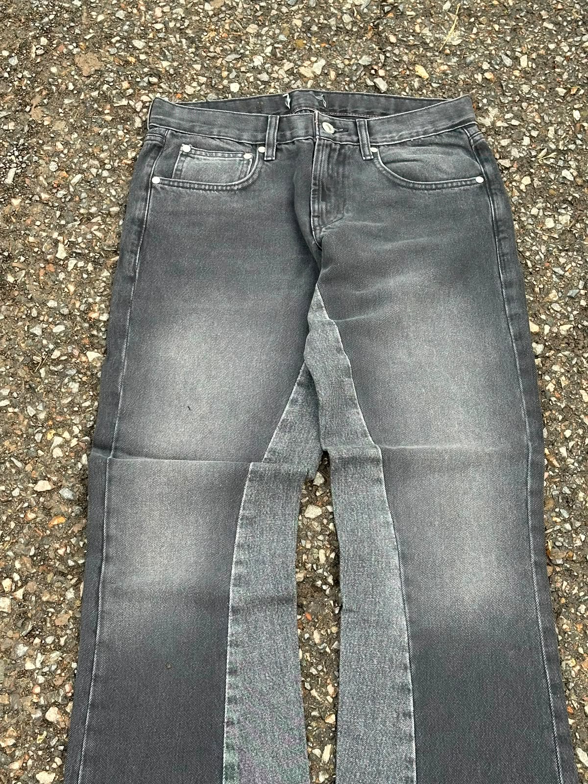 Vintage charcoal wasjed bootcut denim