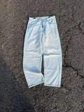 light blue baggy jeans