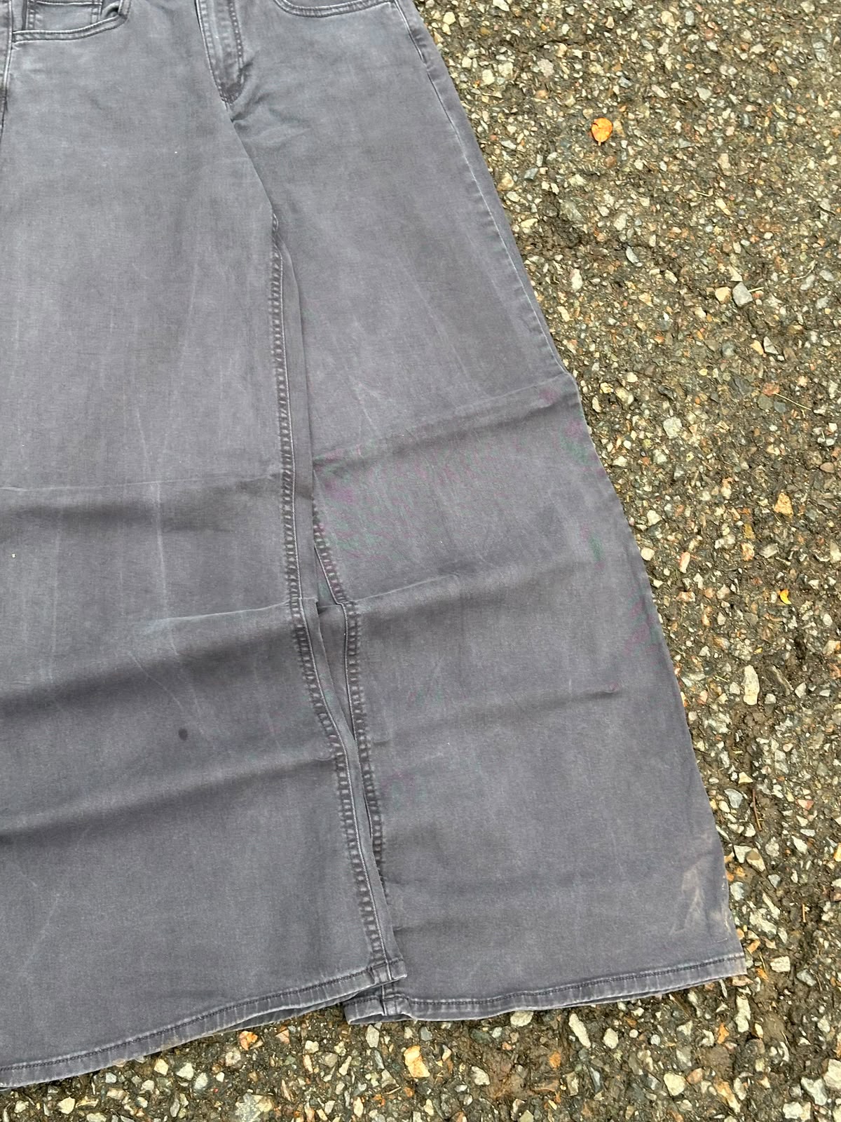 Baggy wide leg denim