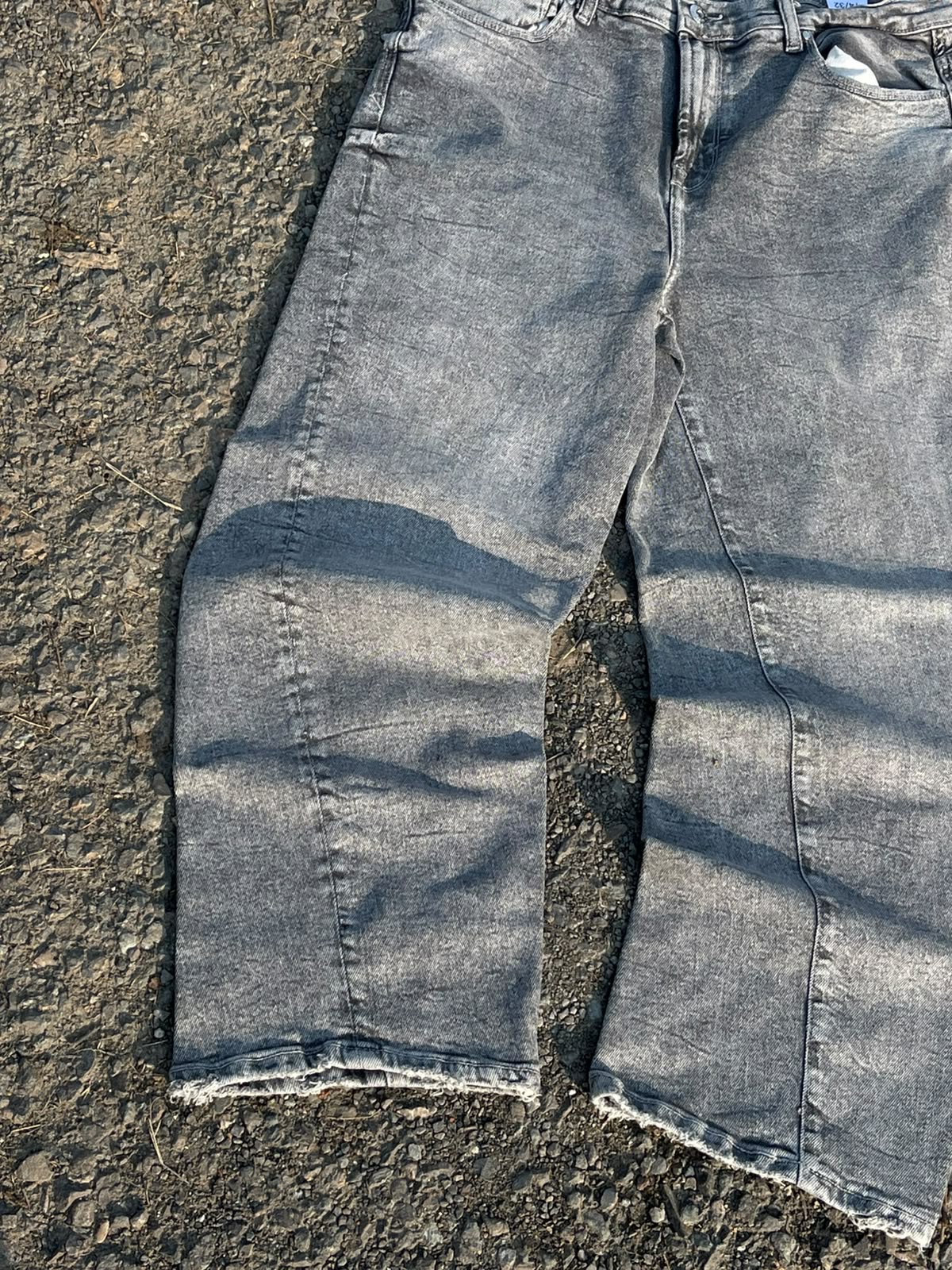 Vintage grey washed kensie baggy jeans