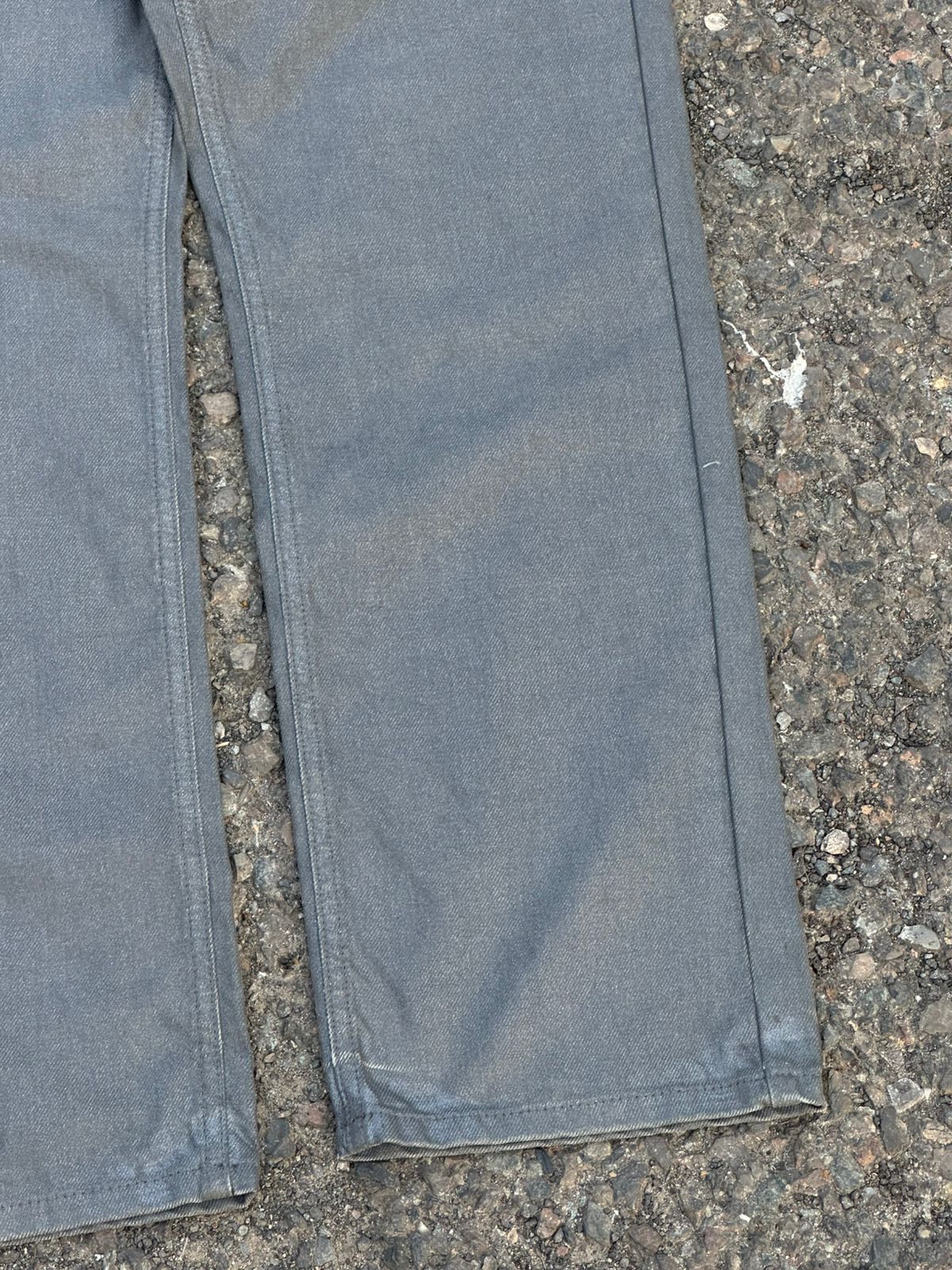 Glazed grey denim