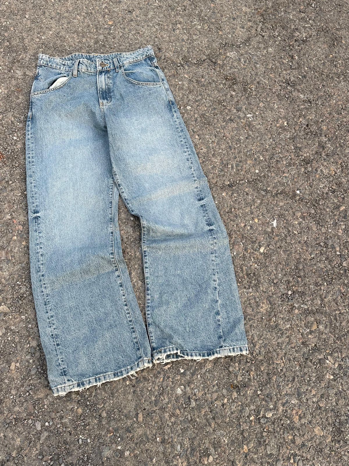 Vintage blue wahsed denim