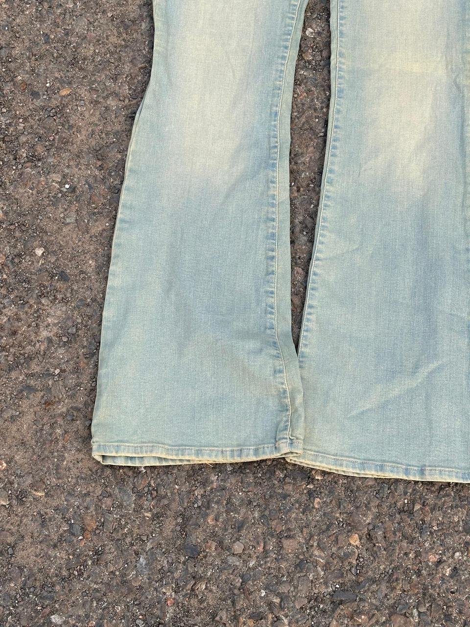 Vintage flared washed 4u denim