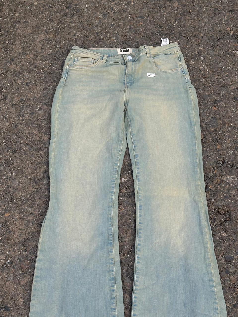 Vintage flared washed 4u denim